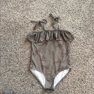 Kids Swimwear with Animal Print - Gray